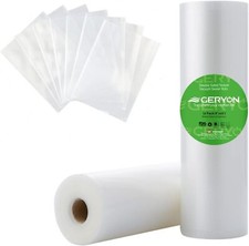 GERYON Vacuum Sealer Bags for All Food Vacuum Sealer Machine, 2 Pack 8" x 16' Va