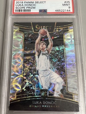 2018 Panini Select Luka Doncic Scope Prizm Rookie RC PSA 9 | eBay