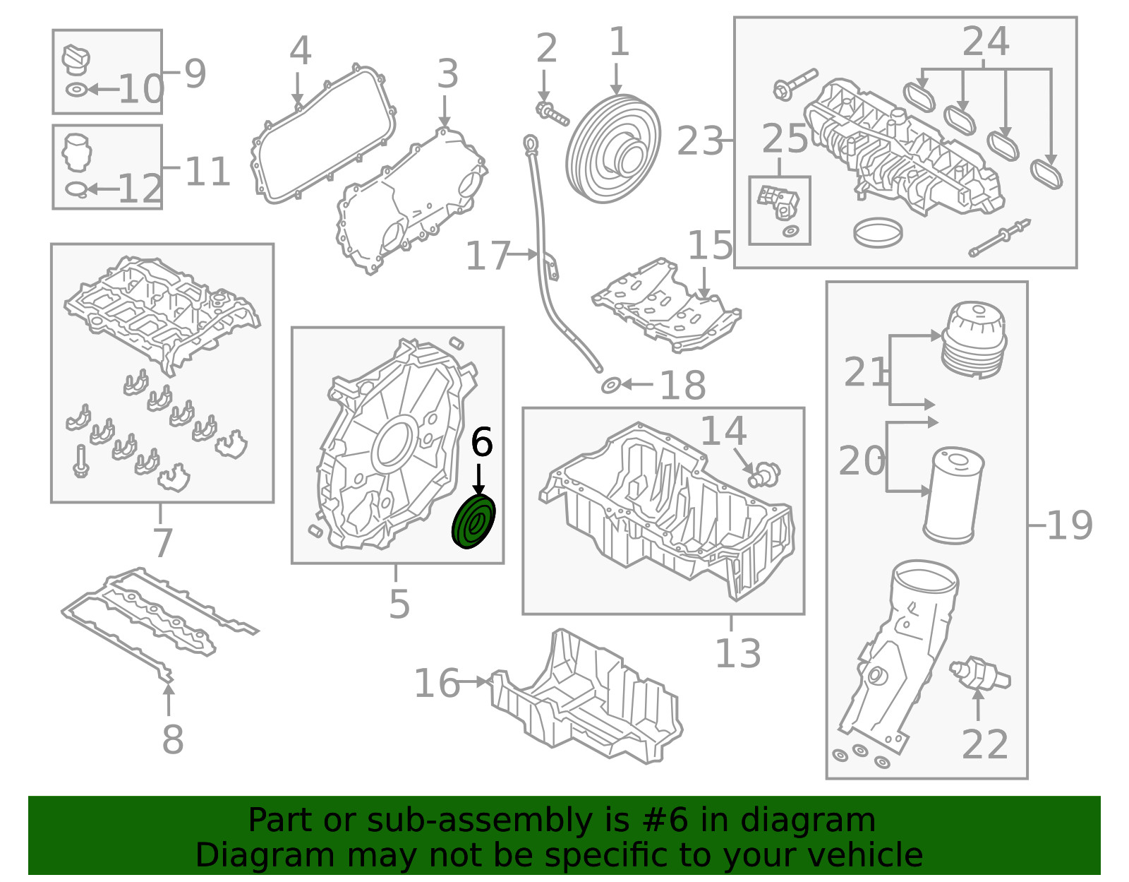 Genuine Land-Rover Rear Main Seal LR084639