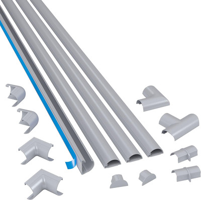 D-Line 13.12Ft Cord Hider Kit, Patented Cable Cover, Hide Wires on Wall, Channel