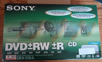 Sony DRX-510UL dvd+rw+r dvd cd rewritable drive in box PRICE REDUCED | eBay