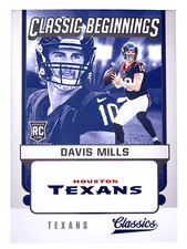 2021 Panini Classics Classic Beginnings Davis Mills RC Houston Texans