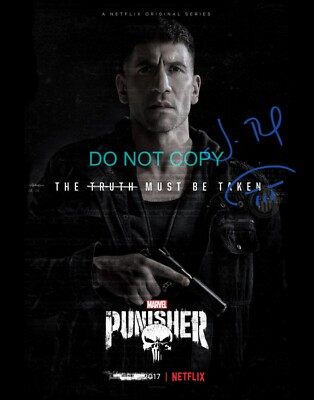 The Punisher Netflix Jon Bernthal SIGNED 8x10 REPRINT poster