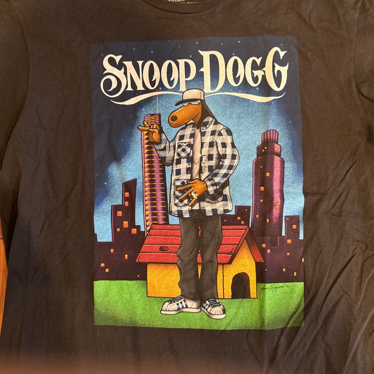Snoop Dogg Shirt Black Tha Dogg Collection Joe Cool Rap Mens - XL
