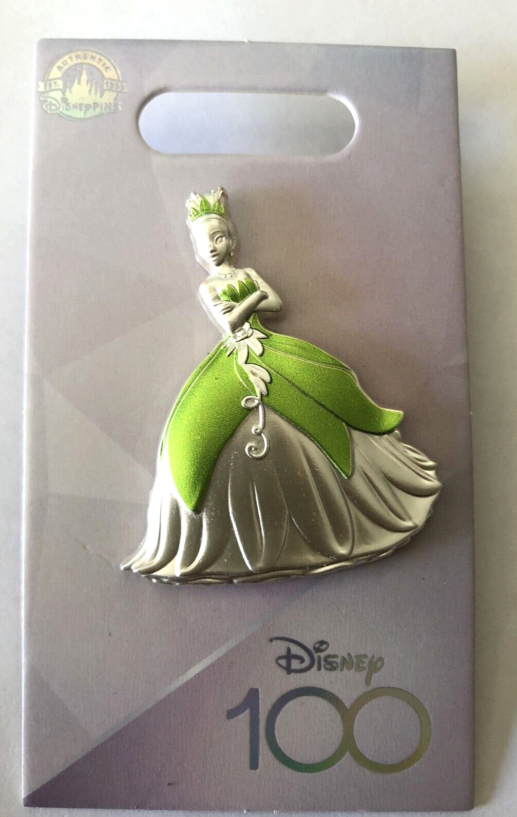 Disney Parks 100 Years Of Wonder Platinum Anniversary Tiana Pin