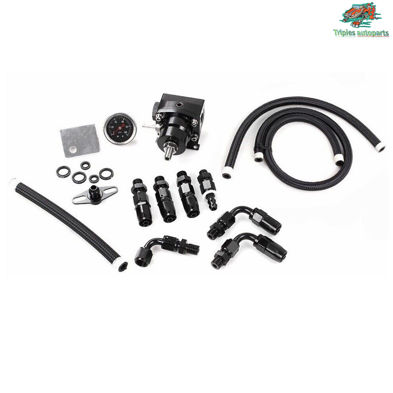 New Fuel Rail Pressure Regulator For Honda Civic D15 D16 D17 FPR Gauge