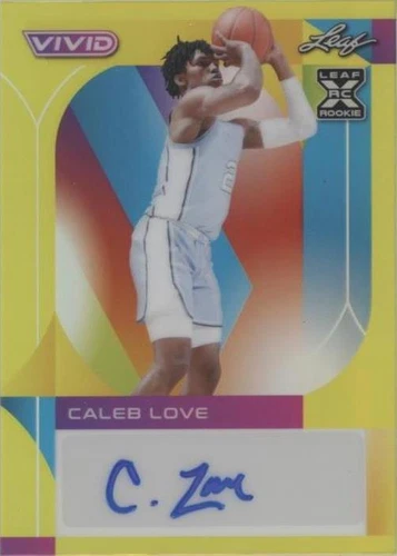 2022-23 Leaf Vivid - Caleb Love #BA-CL1