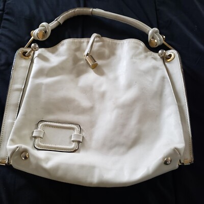 Umberto Firenze Soft ItalianLeather Bag White Womens Pre-owned