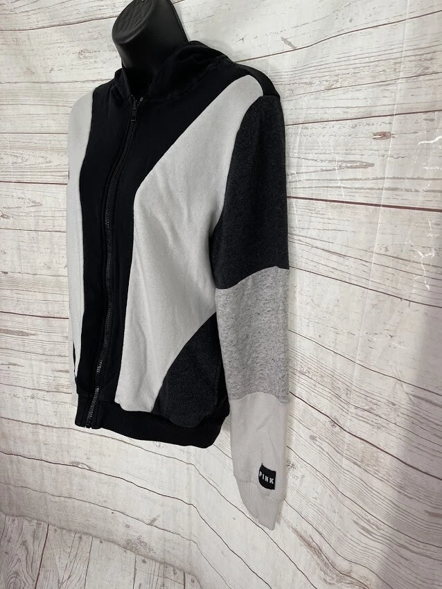 UNDERCOVER Felpa donna ROSA Victoria's Secret full zip con cappuccio misto cotone taglia M Medium