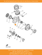 YAMAHA Crank 2, 5UL-11422-10 OEM YZ250F WR250F