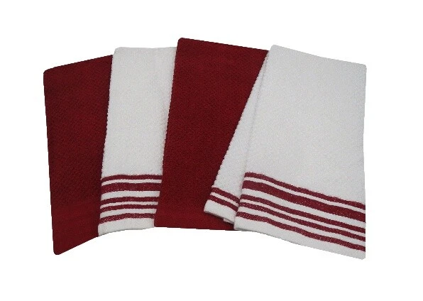 Cotton Blend Solid Pattern Kitchen & Tea Towels