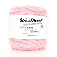 2 3 5 mm Pink Natural Craft Macram&eacute; Cotton String Artisan Thread Twisted Cord