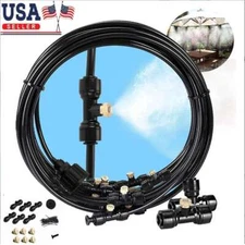 20 FT Outdoor Patio Water Mister Mist Nozzles Misting Cooling System Fan Cooler