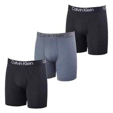 NEW Calvin Klein 3-pack Men's Micro Boxer Brief Dark Gray/Black/Lt Gray - S-XL