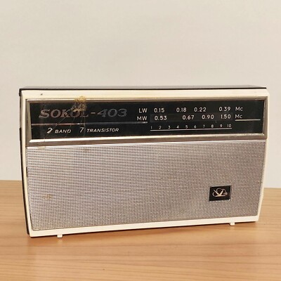 SOKOL-403 j Vintage 1971 Soviet Russian Radio Receiver USSR rare collectable