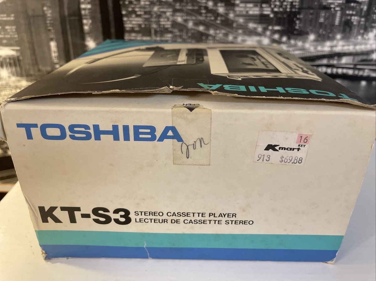 Vintage 1982 Toshiba KT-S3 Walkman Rare Cassette Player In