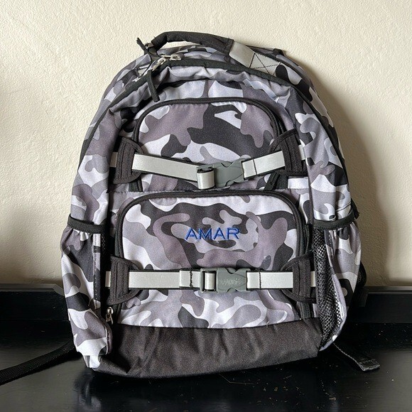 animal camo backpack kids pottery barn Pottery Barn Kids Mackenzie Gray Classic Camo Reflective Backpack