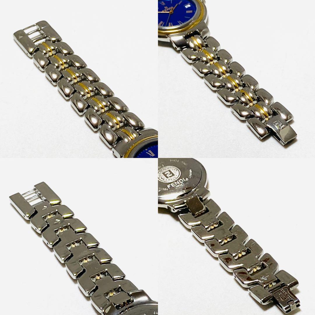 人気ブランドからコーディネートを探す Battery 980G FENDI New Blue Wristwatch Analog Size Unisex フェンディ