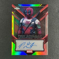 2025 Topps Chrome Deadpool Paul Mullin as Welshpool Auto  Refractor #LL