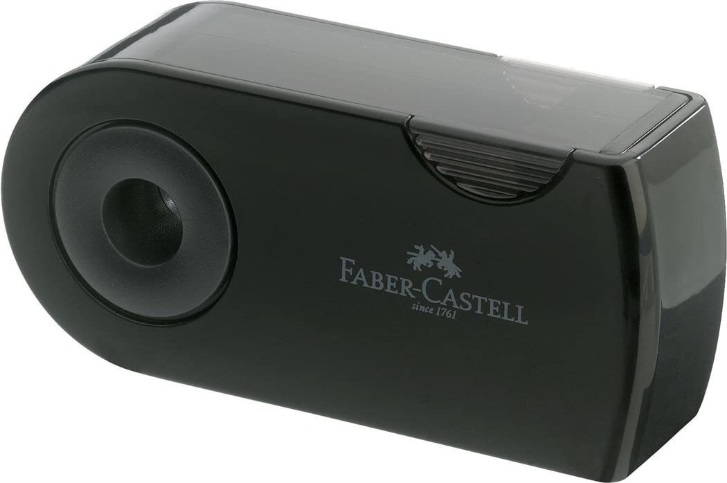 Faber Castell 182700 "Sleeve" Double Hole Sharpener Box - Black