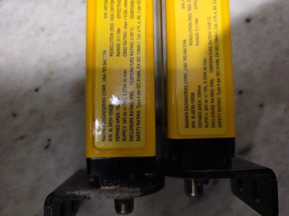 Banner Mini-Screen SLSR30-150Q8 + SLSE30-150Q8 Light Screen Pair. 5.9" (150mm) - Image 4 of 4