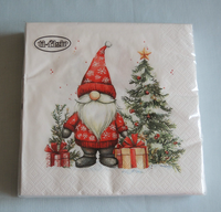 20 Servietten Zwerg Wichtel Gnom Weihnachten 1 Packung Ovp Motivservietten Gesch