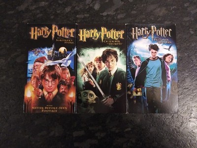 Harry Potter VHS Lot NTSC Sorcerer's Stone Chamber Azkaban