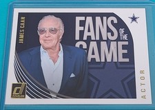 2018 Donruss Fans of the Game #FG-JC James Caan Cowboys Football Card A1