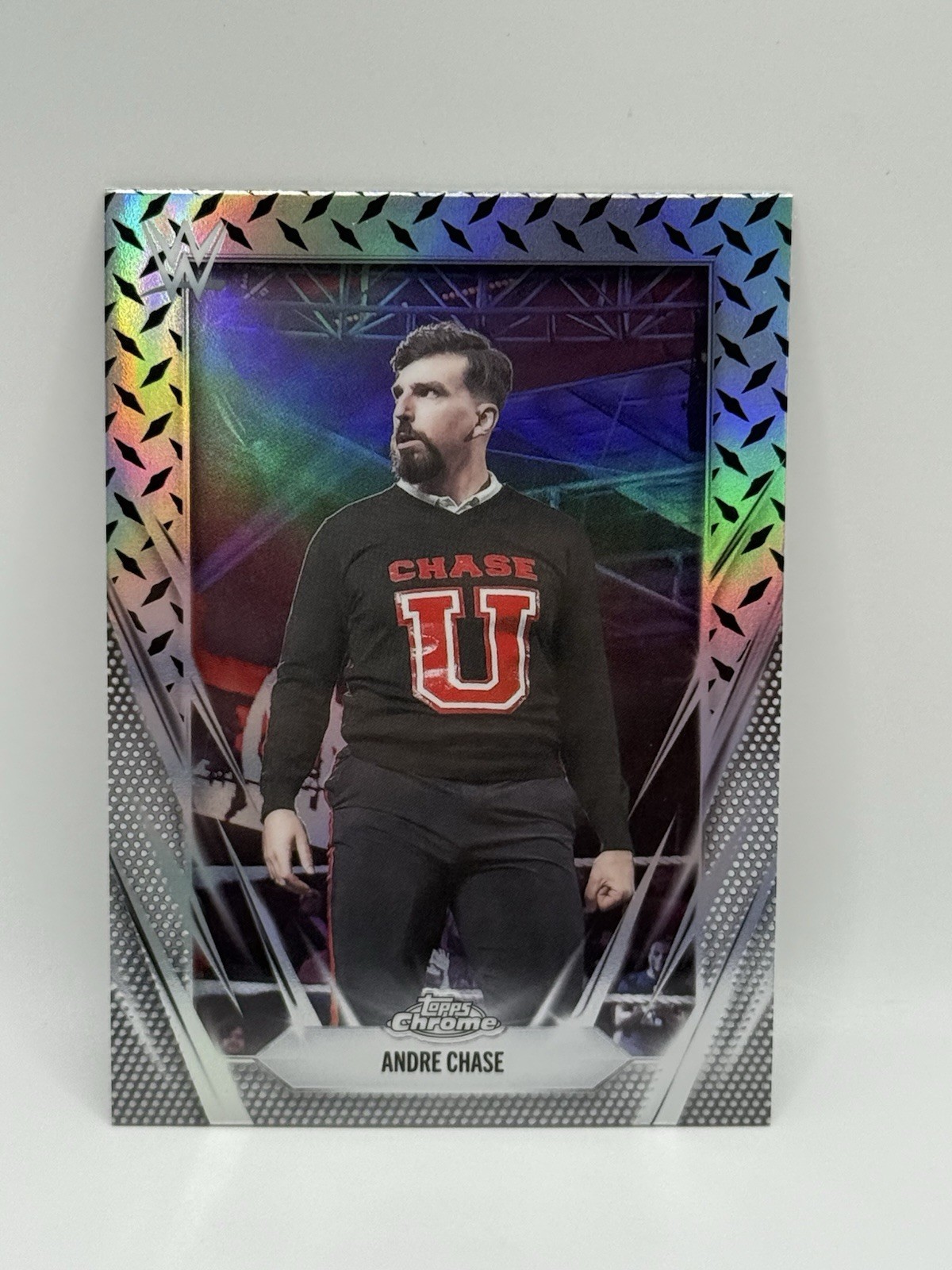 2026 Topps Chrome WWE Andre Chase #127 Diamond Plate Refractor