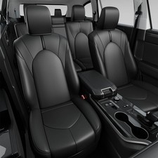 8 Seats Seat Covers For 2020-2026 Toyota Highlander Seat Protector Pu Leather