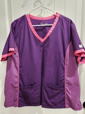 Butter-Soft STRETCH Women's Contrast Fashion Scrub Top