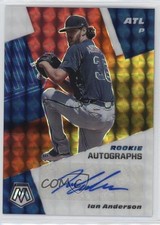 2021 Panini Mosaic Rookie Choice Red & Yellow Prizm 38/88 Ian Anderson Auto 1gk6