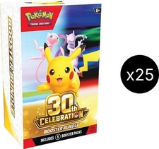 Pokemon 30th Celebration Booster Bundle CASE (25 Boxes) Factory Sealed Ship 10/2