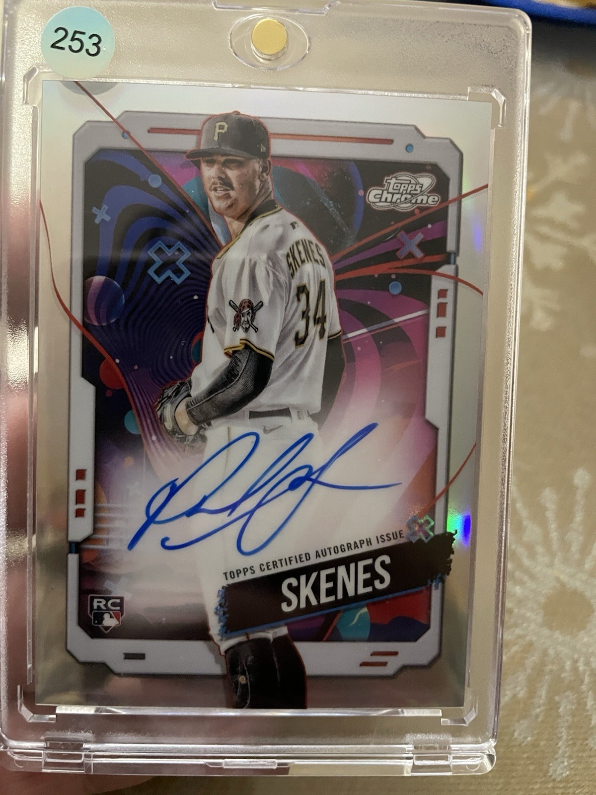 2024 Topps Cosmic Chrome - Autographs Paul Skenes #CCA-PS (AU, RC)