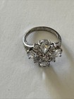 AVON RJ GRAZIANO Silver CZ Gorgeous Flower Shaped Ring Size 7 Ultra Sparkle — photo 3