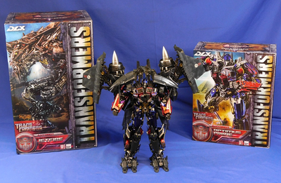 THREEZERO TRANSFORMERS DX OPTIMUS PRIME & JETFIRE COMBINED W/BOXES
