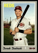 2019 Topps Heritage Derek Dietrich Cincinnati Reds #644