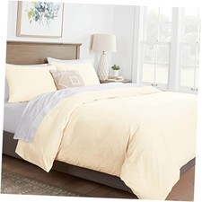 Oversized King Duvet Cover, 800 Thread Count Sateen Oversized King - 3Pc Ivory