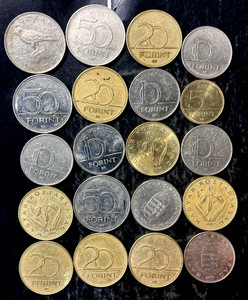 Old Hungary Coin Lot - 20 HIGH DENOMINATION COINS - Lot #J26