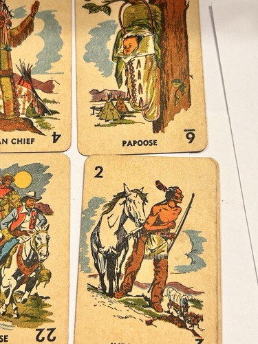 VTG 1951 WILD WEST Mini Card Game Russell Mfg USA Vol. V Leicester Mass 45 Cards - Picture 13 of 24