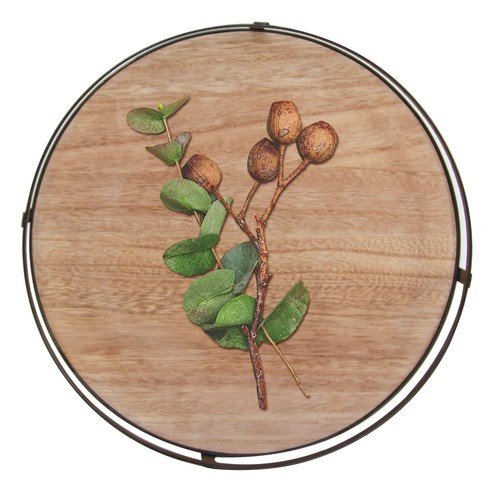 Defined Deco 12in Decorative Tray-Round Serving Tray with Metal Handle-Decora... - Picture 5 of 9