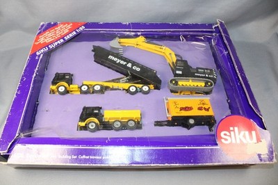 Siku 6320 Baustellen-Set Meyer & Co LKW + Bagger Super-Serie Maßstab 1/55 OVP
