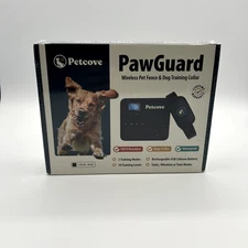 Petcove PawGuard Wireless Dog Fence & Training Collar NIB Waterproof