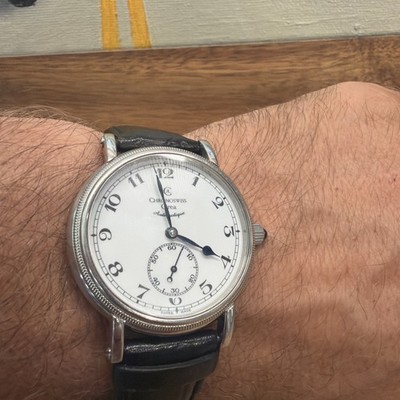 Chronoswiss Orea Ref. CH-1263 Enamel Dial Automatic Stainless Steel Wristwatch