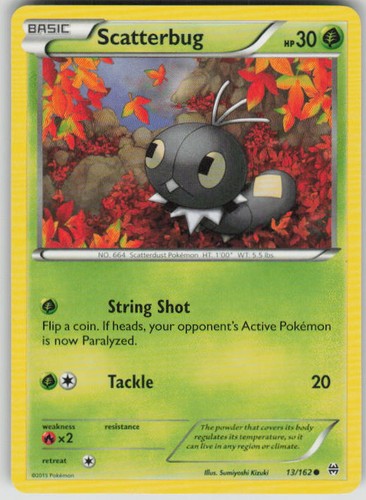 Pokemon TCG Scatterbug Common XY - BREAKthrough 13/162