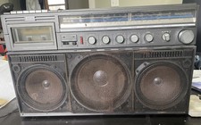 Magnavox D8443 Power Player Boombox 4 Band Cassette and Radio. SOLD AS IS