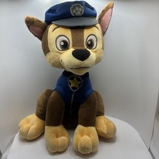 Paw Patrol Chase Nickelodeon Stuffed Animal Soft Plush Dog 11" Tall new