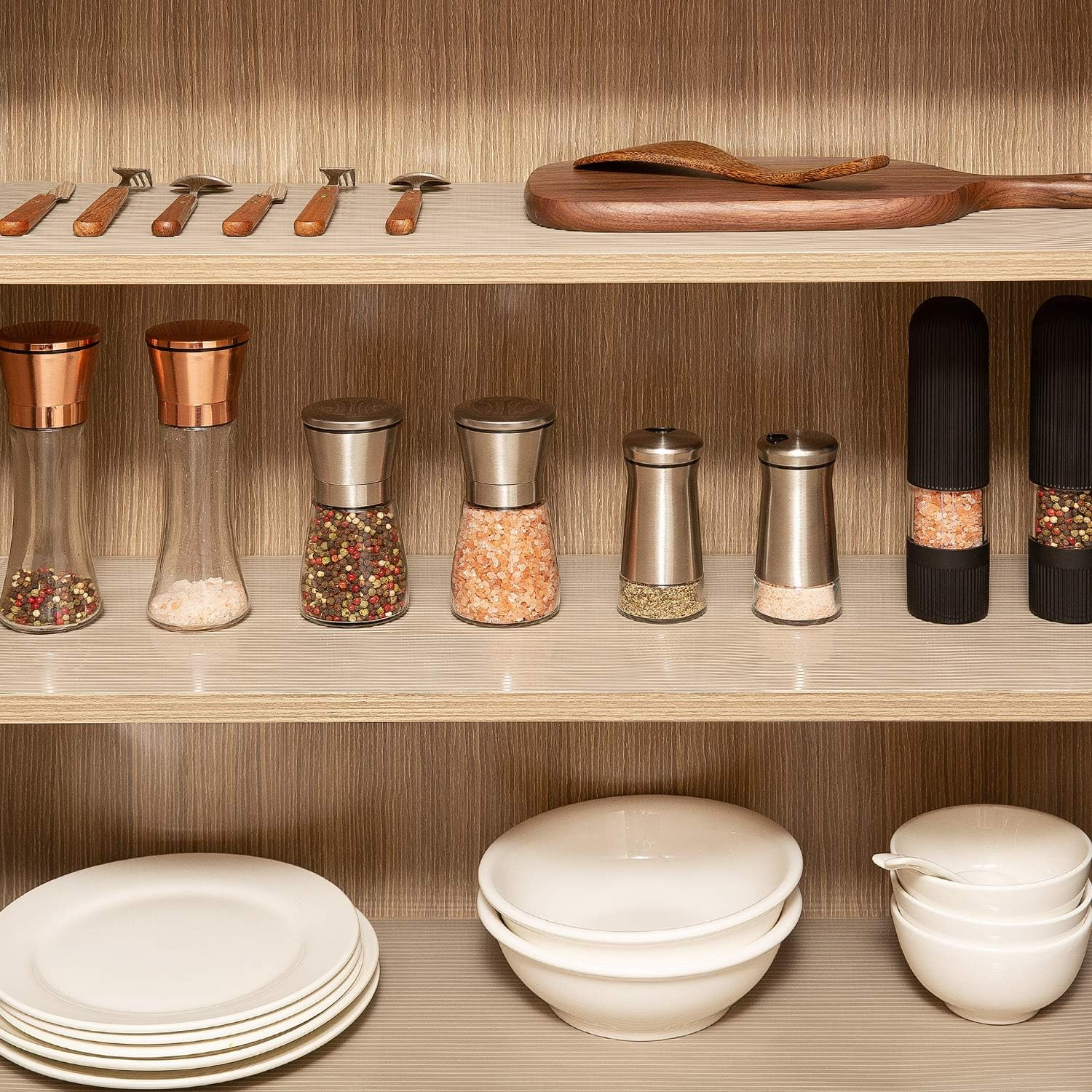 Shelf Liner Drawer Liner, 12IN x 10FT Non Slip Non Adhesive Cabinet Liner for Ki