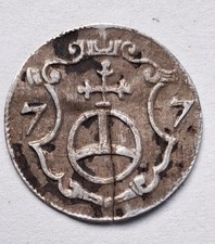 Albertinische Linie Dreier 1577 HB Kurf&uuml;rst August M&uuml;nzst&auml;tte Dresden Silber