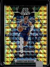 2022-23 Panini Mosaic #125 Christian Wood Reactive Yellow